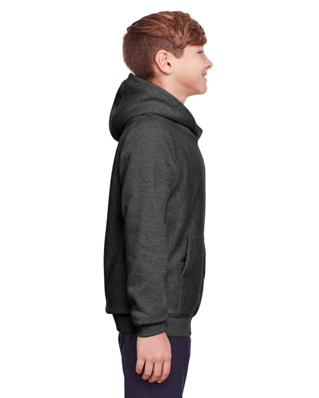 Team 365 Youth Zone HydroSport Heavyweight Pullover Hooded Sweatshirt — view 24