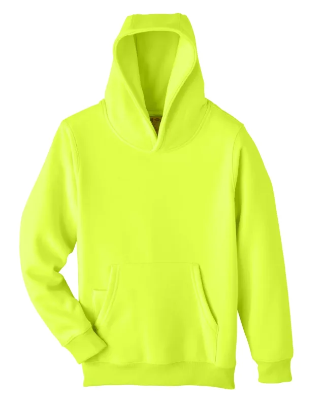 Team 365 Youth Zone HydroSport Heavyweight Pullover Hooded Sweatshirt — view 3