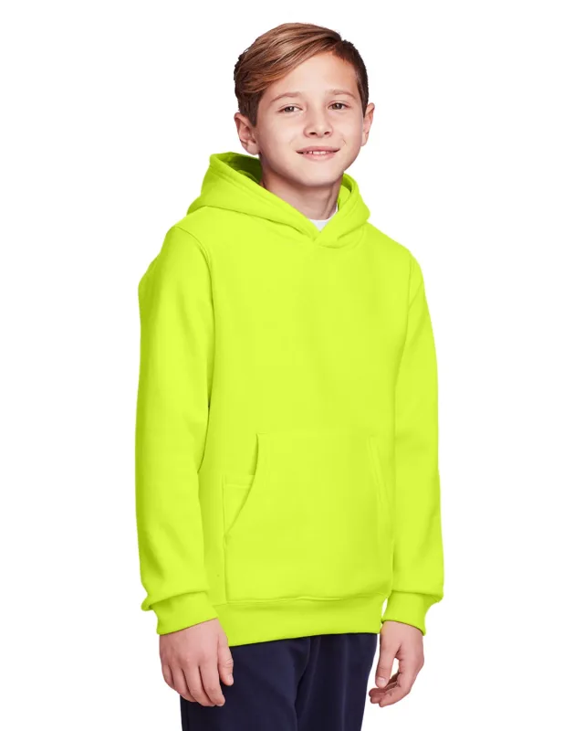 Team 365 Youth Zone HydroSport Heavyweight Pullover Hooded Sweatshirt — view 5