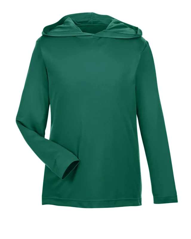 Team 365 Youth Zone Performance Hooded T-Shirt — view 11
