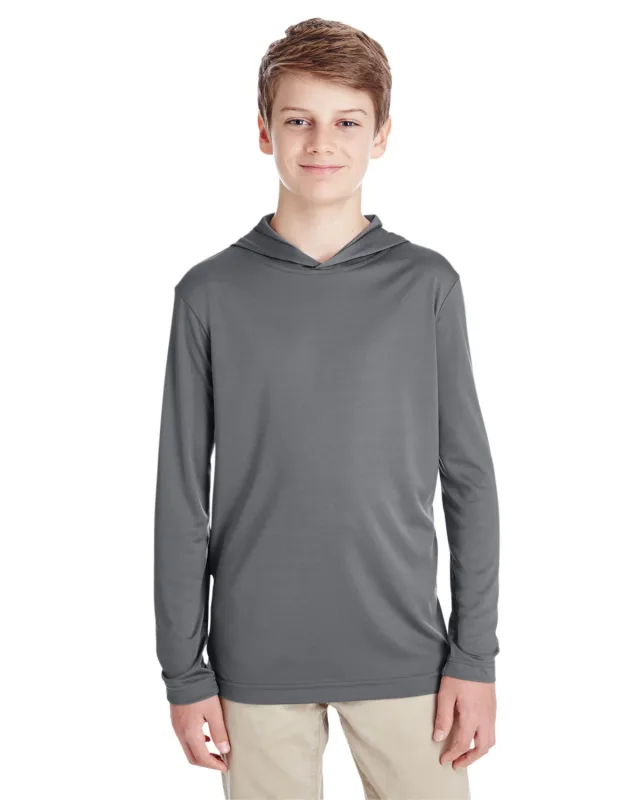 Team 365 Youth Zone Performance Hooded T-Shirt — view 14