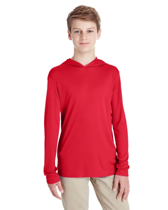 Team 365 Youth Zone Performance Hooded T-Shirt — view 22