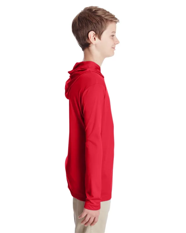 Team 365 Youth Zone Performance Hooded T-Shirt — view 24