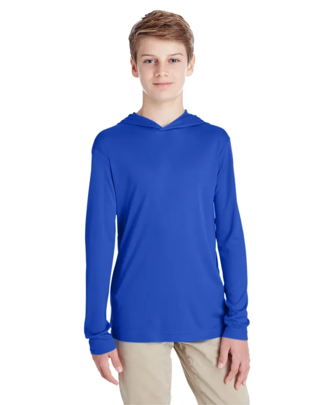 Team 365 Youth Zone Performance Hooded T-Shirt — view 26