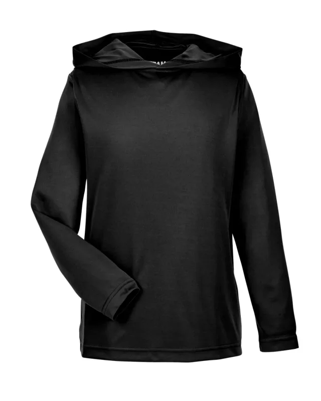 Team 365 Youth Zone Performance Hooded T-Shirt — view 3