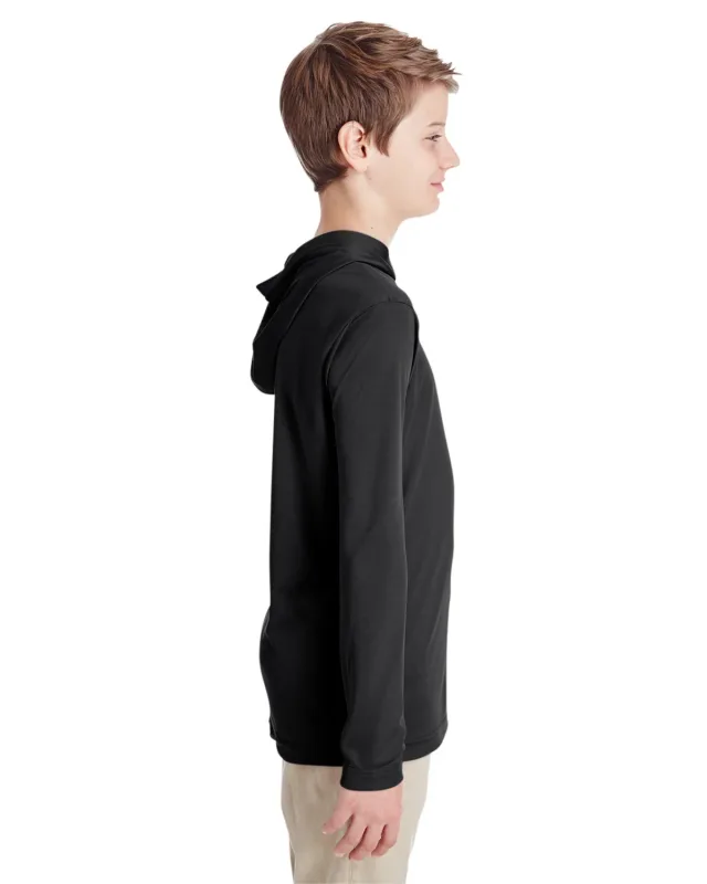 Team 365 Youth Zone Performance Hooded T-Shirt — view 4