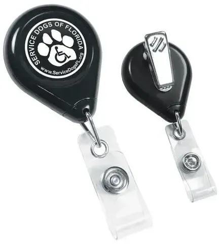 Tear Shape Retractable Badge Holder