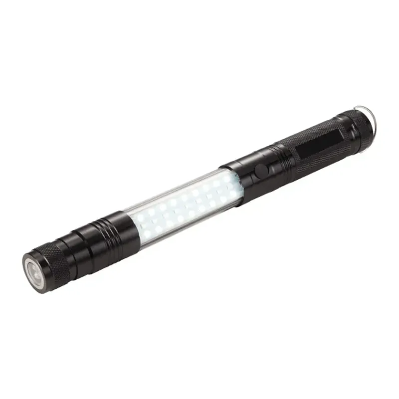 Personalized Telescopic Magnetic COB LED Flashlight with Sidelight — view 4