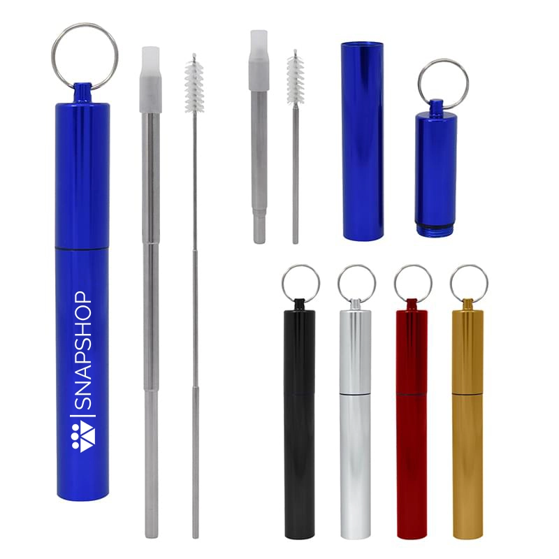 Telescopic Stainless Steel Straw Kit