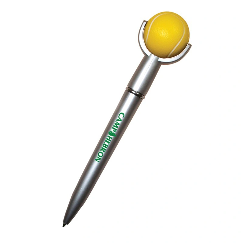 Imprinted Tennis Ball Squeeze Top Pen