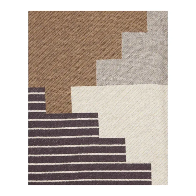 Custom Organic Cotton Peaks Woven Blanket - 86" x 55" — view 4