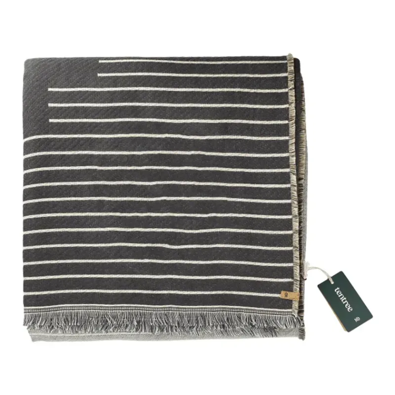 Custom Organic Cotton Peaks Woven Blanket - 86" x 55" — view 5