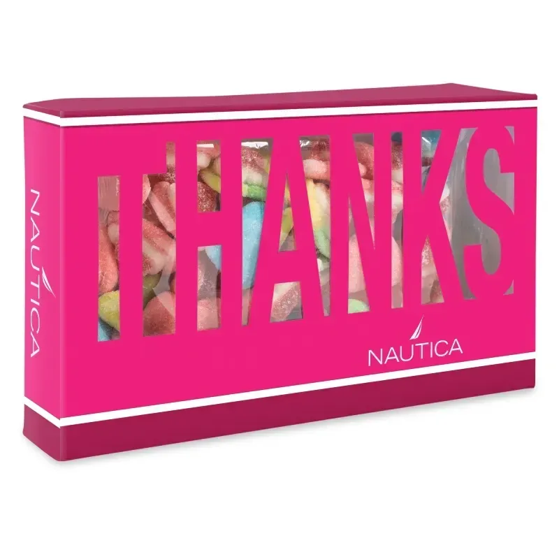Thanks Die Cut Box with Sour Peachy Hearts — view 17