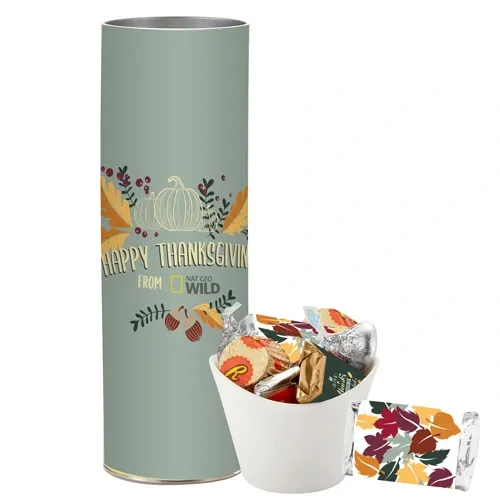 Thanksgiving Snack Tube with HERSHEY'S Mix