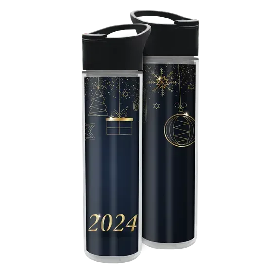 Chiller Insulated Bottle with Pop-Up Lid and Full-Color Paper Insert (16 oz.) — view 7