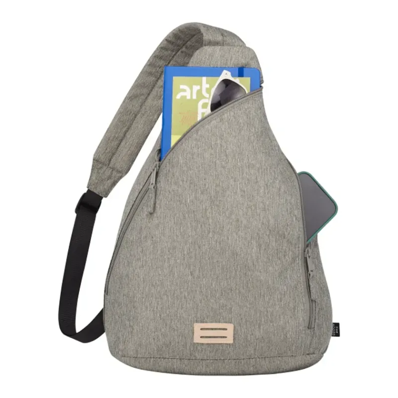 Custom EcoSmart Recycled Sling with Zippered Compartments — view 6
