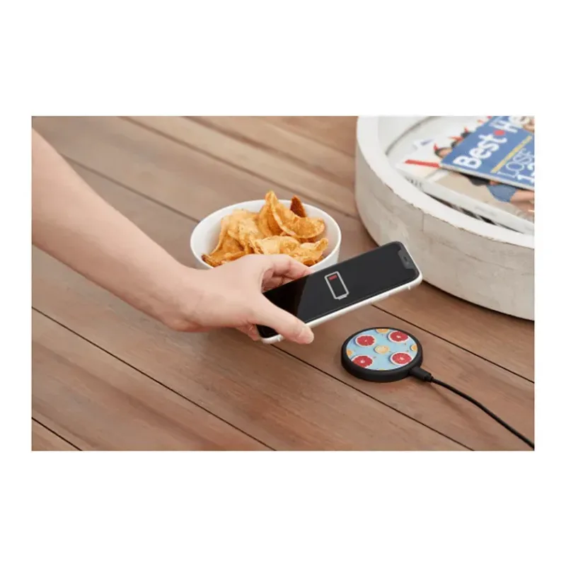 Custom Looking Glass Wireless Charging Pad — view 10