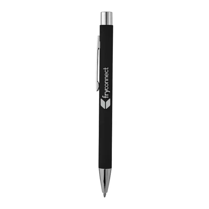 Custom Soft Touch Metal Maven Pen - Black Ink