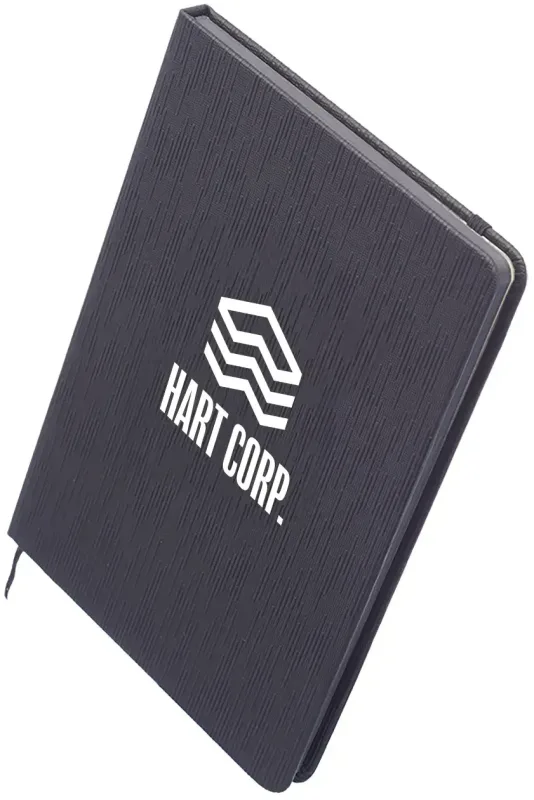 Custom Muse Textured Notebook (1 Color) — view 3
