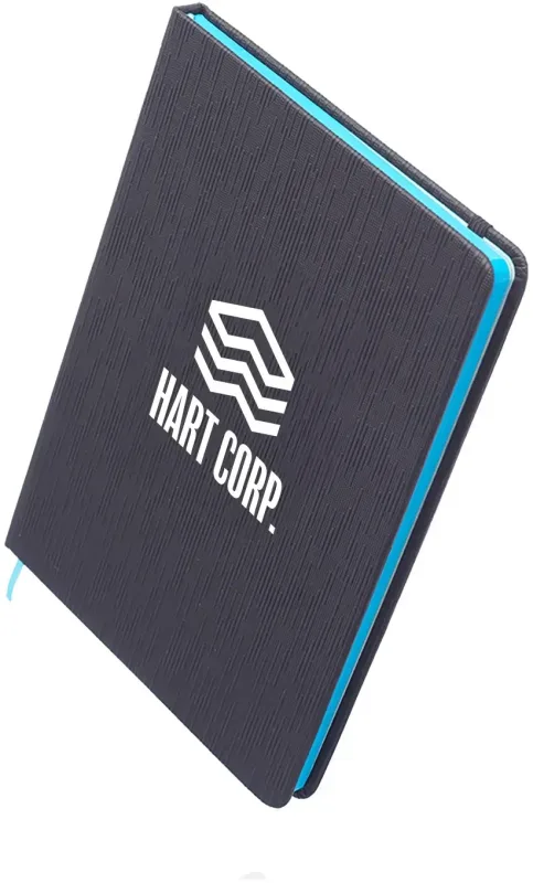 Custom Muse Textured Notebook (1 Color) — view 4