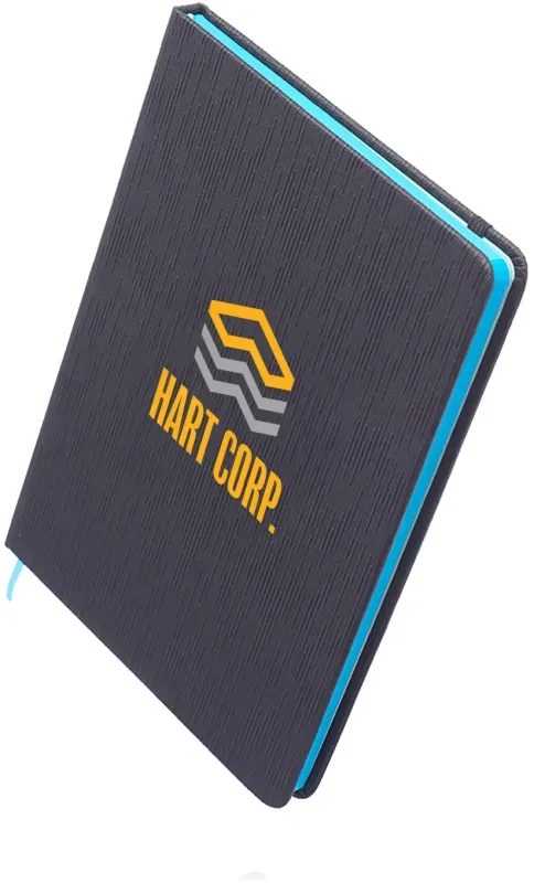Personalized Muse Textured Notebook - 2 Color — view 3