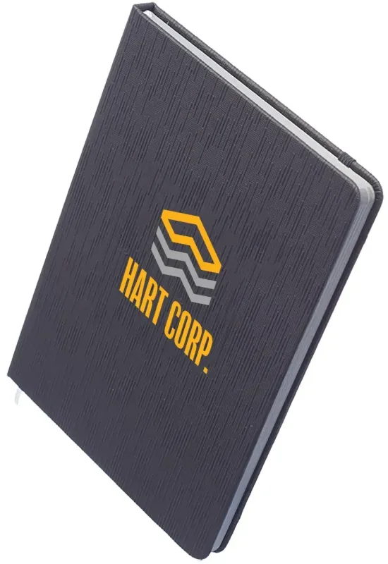 Personalized Muse Textured Notebook - 2 Color — view 4