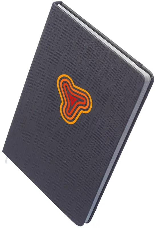 Custom Muse Textured Notebook (Full Color) — view 2