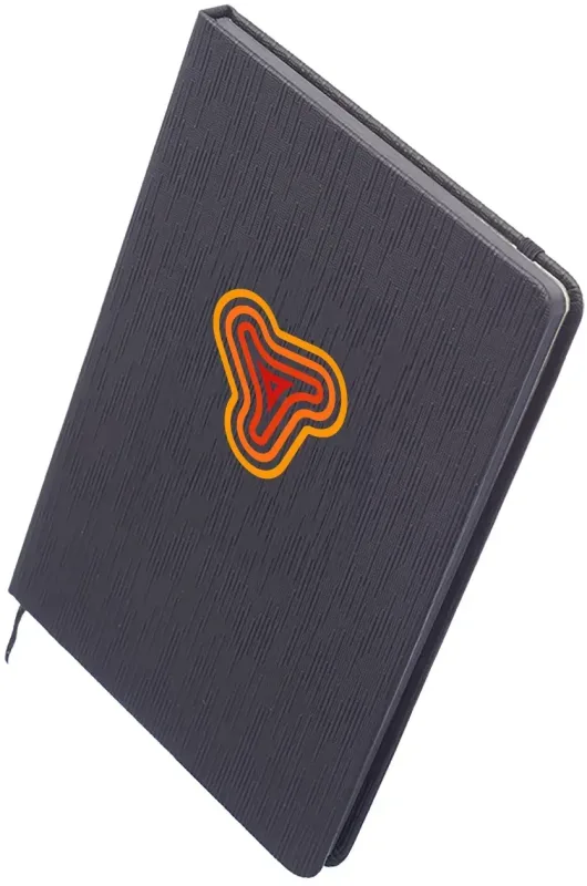Custom Muse Textured Notebook (Full Color) — view 3