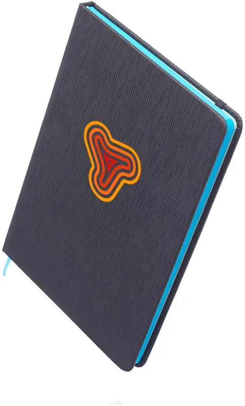 Custom Muse Textured Notebook (Full Color) — view 4