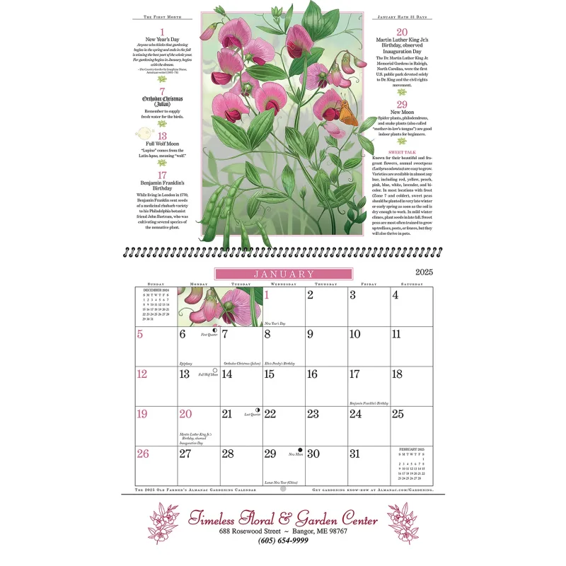 The Old Farmer's Almanac® Gardening: 2025 Spiral Bound — view 2