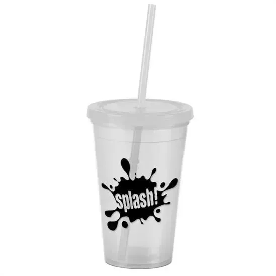 Pioneer Insulated Tumbler with Straw (16 oz.) — view 10
