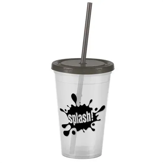 Pioneer Insulated Tumbler with Straw (16 oz.) — view 11