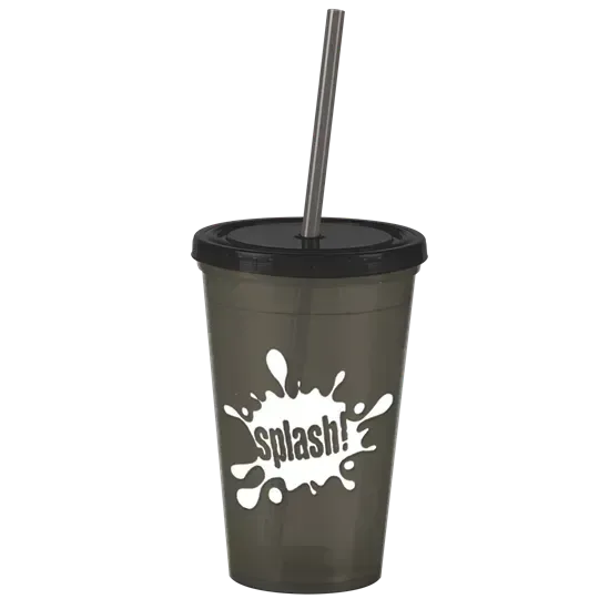 Pioneer Insulated Tumbler with Straw (16 oz.) — view 14