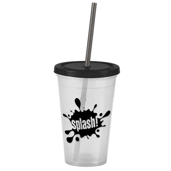 Pioneer Insulated Tumbler with Straw (16 oz.) — view 17