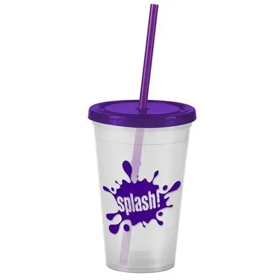 Pioneer Insulated Tumbler with Straw (16 oz.) — view 18
