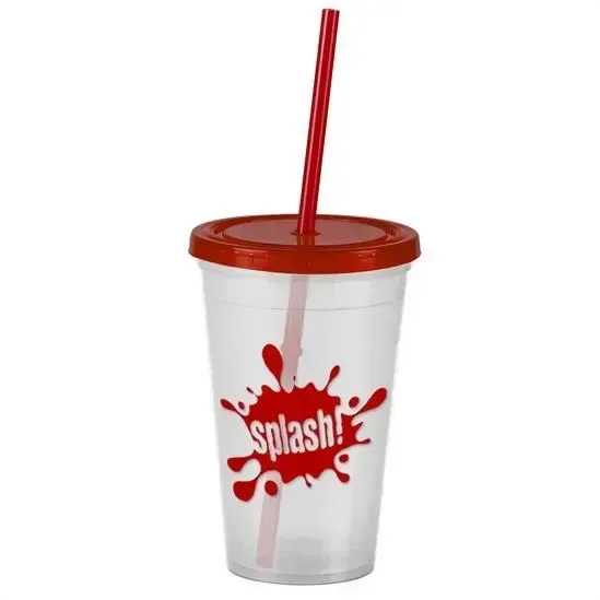 Pioneer Insulated Tumbler with Straw (16 oz.) — view 2