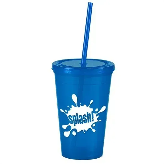 Pioneer Insulated Tumbler with Straw (16 oz.) — view 8