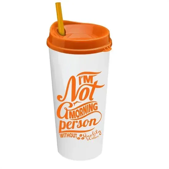 The Custom Roadmaster - 20 oz. Travel Tumbler with Custom Auto Sip Lid & Straw