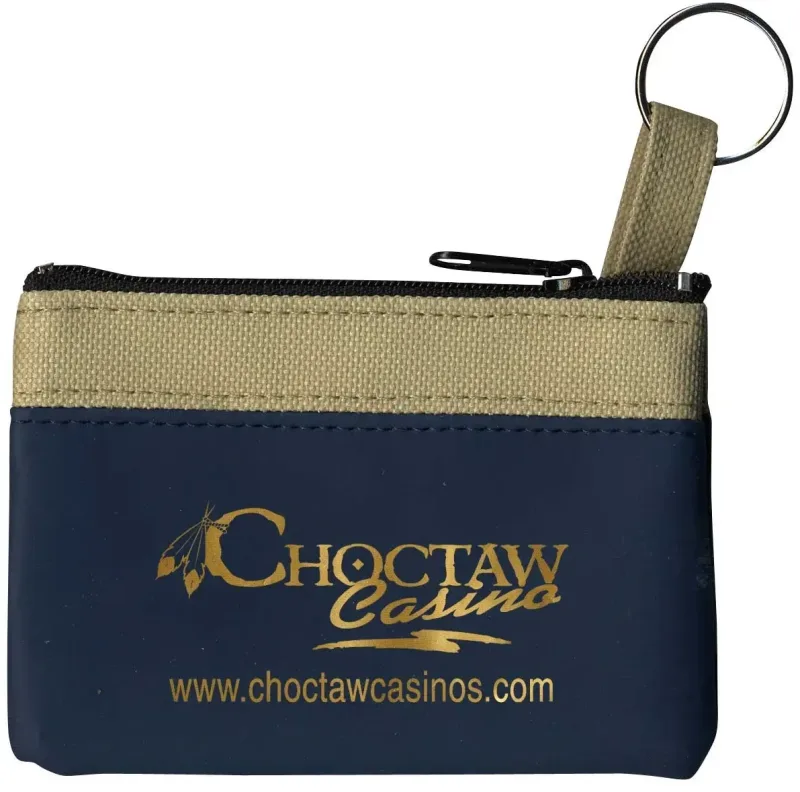 Personalized Safari Zip Pouch with Key Ring — view 5