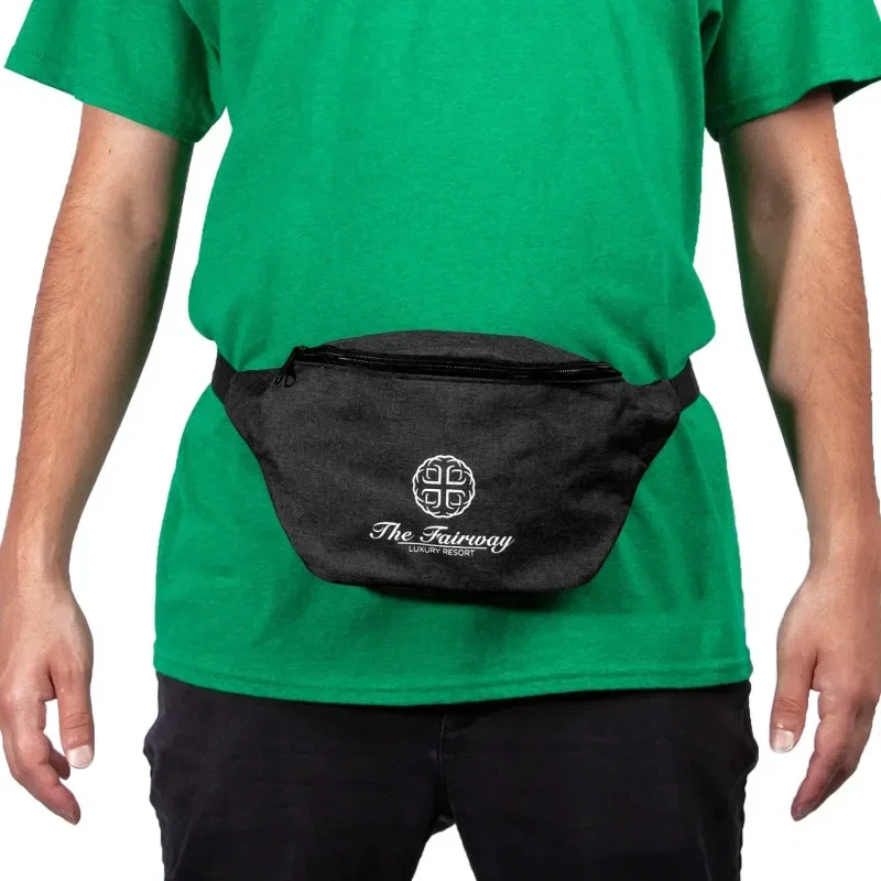 Personalized Logo Fanny Pack - Two-Tone Polyester — view 2