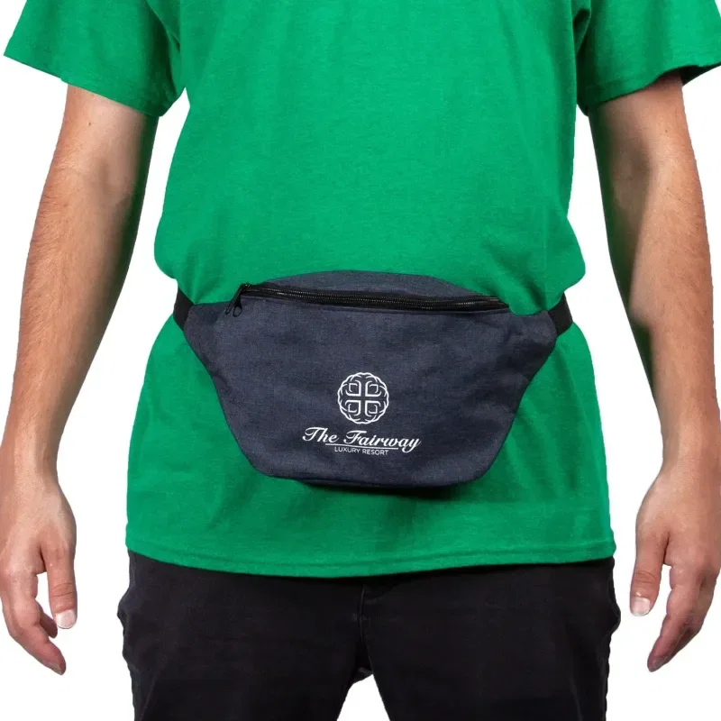Personalized Logo Fanny Pack - Two-Tone Polyester — view 3