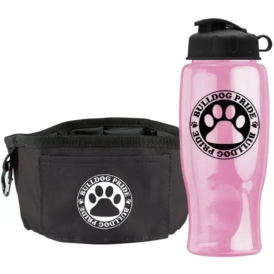 PawSip - Customized Dog Water Bottle with Folding Bowl