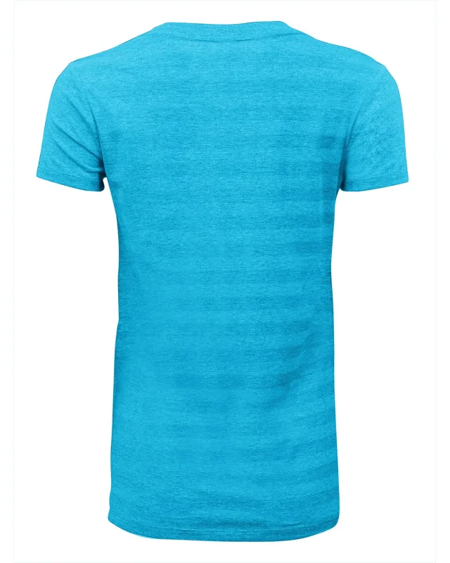 Threadfast Apparel Ladies' Invisible Stripe V-Neck T-Shirt — view 15