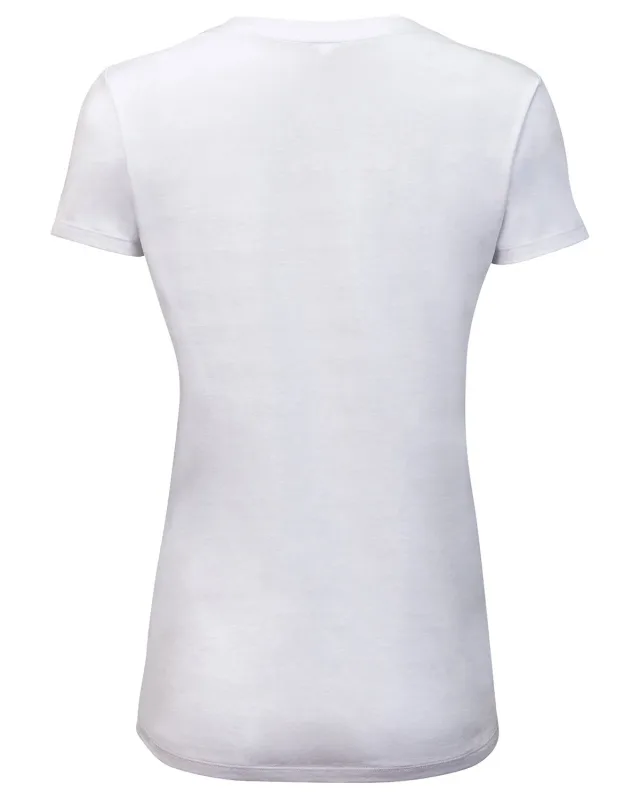 Threadfast Apparel Ladies' Invisible Stripe V-Neck T-Shirt — view 21