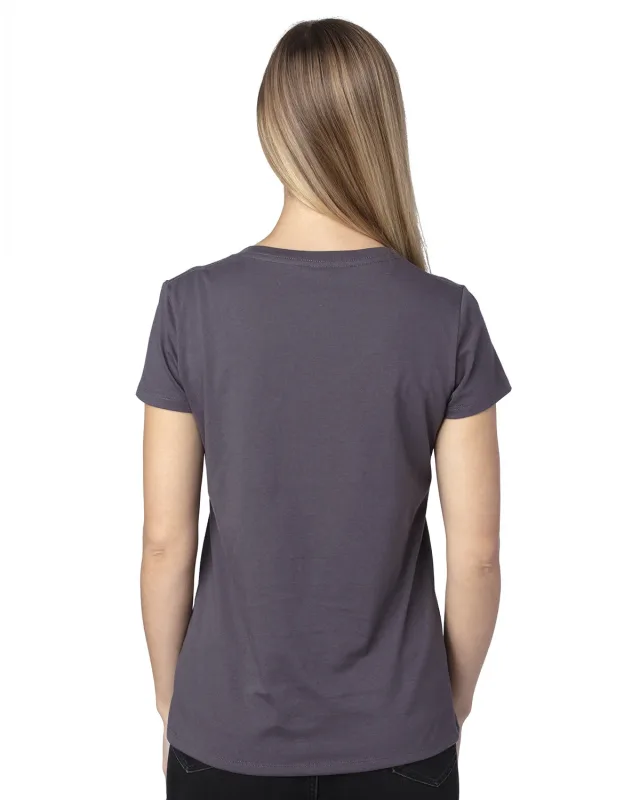 Threadfast Apparel Ladies' Ultimate CVC V-Neck T-Shirt — view 10