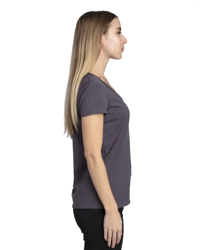 Threadfast Apparel Ladies' Ultimate CVC V-Neck T-Shirt — view 12