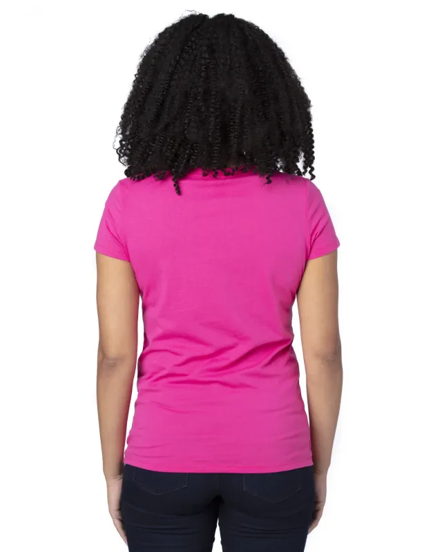 Threadfast Apparel Ladies' Ultimate CVC V-Neck T-Shirt — view 13