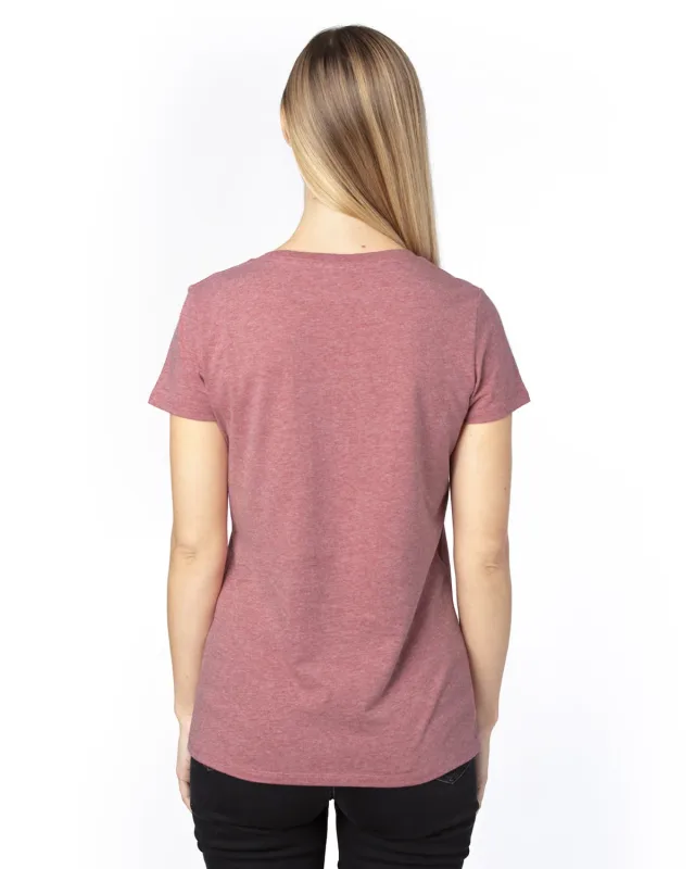 Threadfast Apparel Ladies' Ultimate CVC V-Neck T-Shirt — view 15