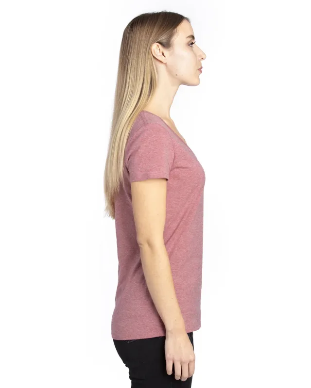 Threadfast Apparel Ladies' Ultimate CVC V-Neck T-Shirt — view 17