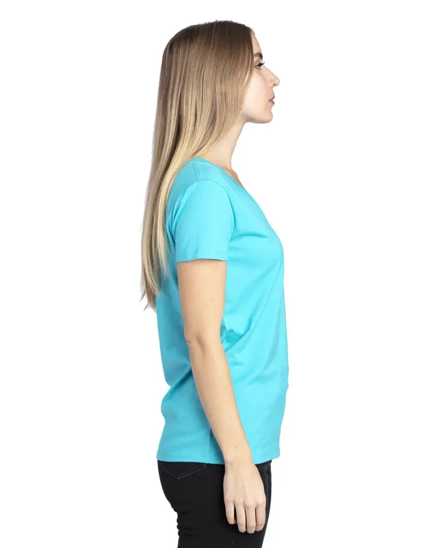 Threadfast Apparel Ladies' Ultimate CVC V-Neck T-Shirt — view 22